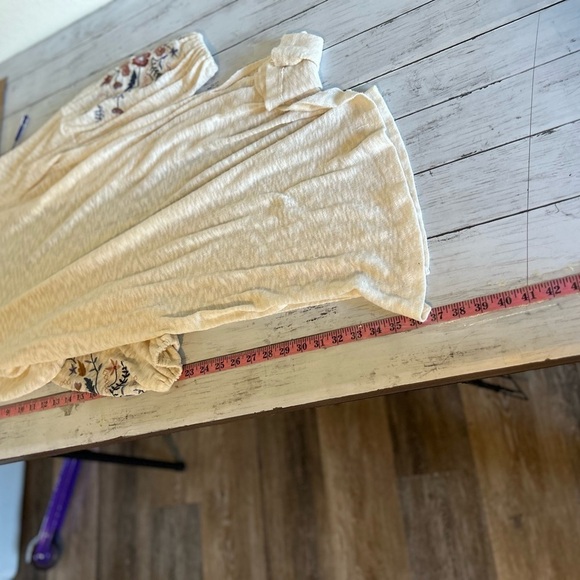 Cream & floral embroidered detail boho cardigan Small - Picture 6 of 7